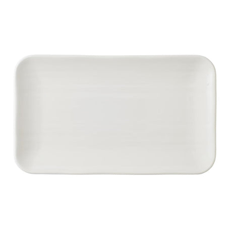 Churchill Dudson Harvest Norse White Organic Rectangular Plate 270 x 160mm (Pack of 12) - CU678 Plates Dudson