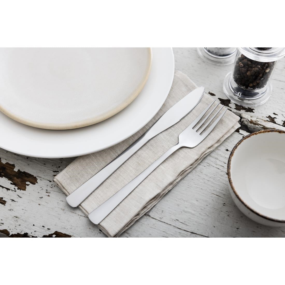 Olympia Clifton Table Knife (Pack of 12) - CU781 Table Knives Olympia