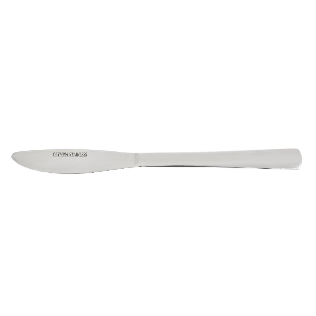Olympia Clifton Dessert Knife (Pack of 12) - CU784 Table Knives Olympia