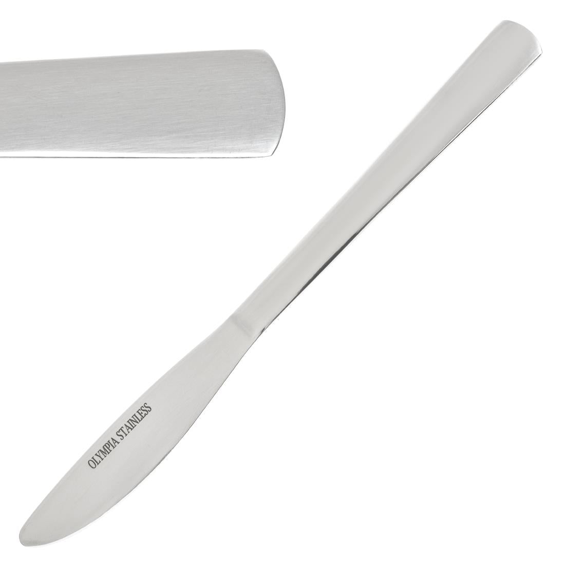 Olympia Clifton Dessert Knife (Pack of 12) - CU784 Table Knives Olympia