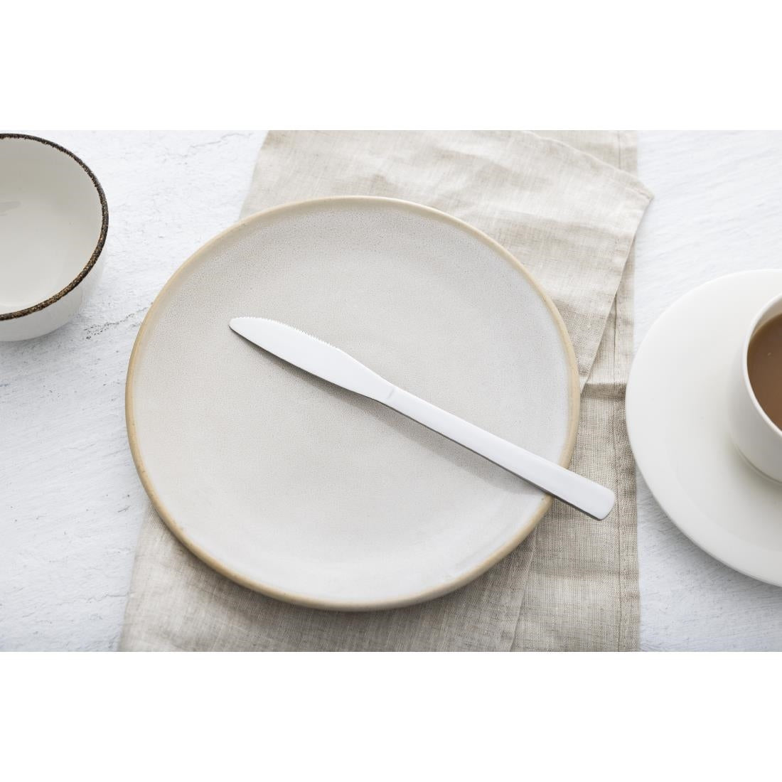 Olympia Clifton Dessert Knife (Pack of 12) - CU784 Table Knives Olympia