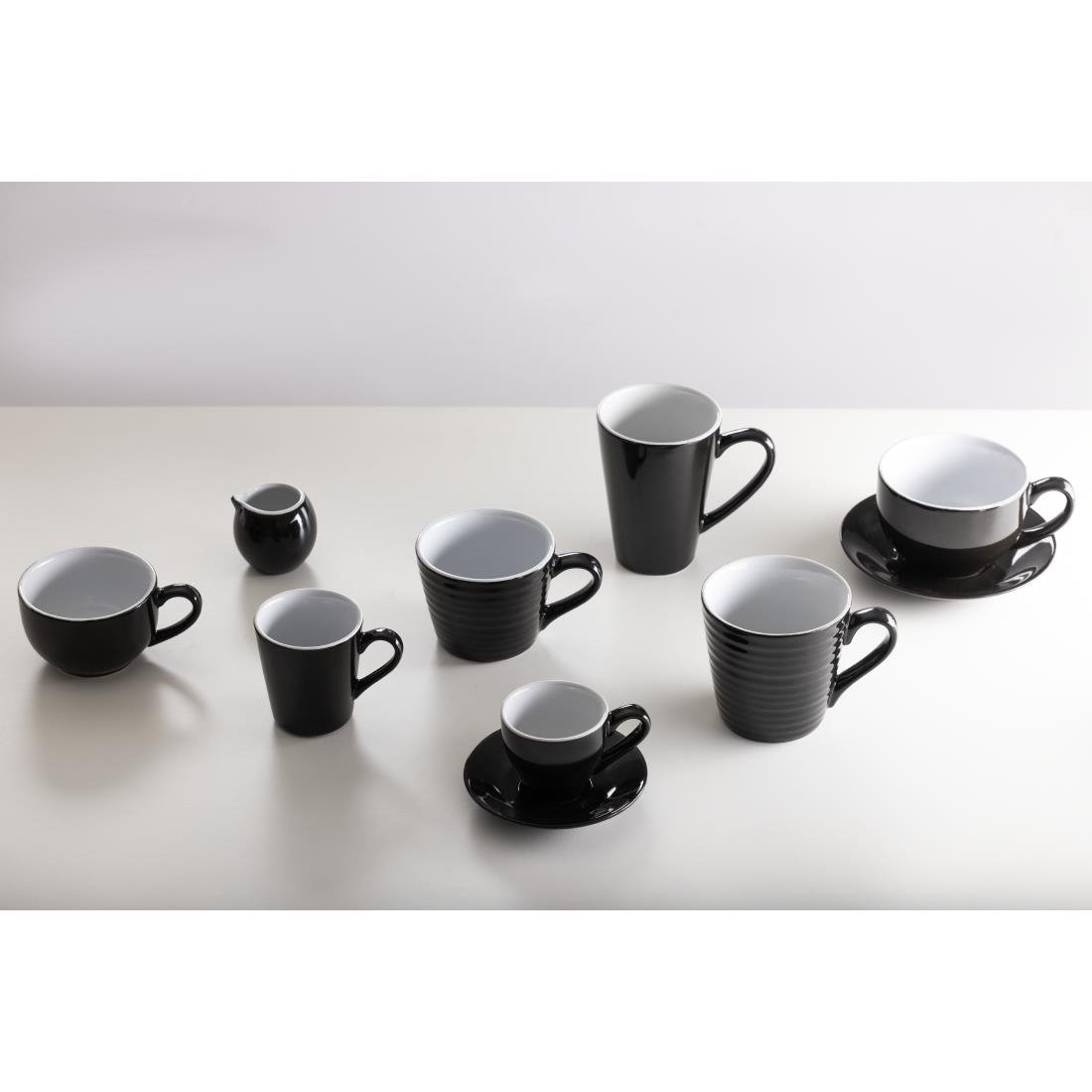 Olympia Cafe Espresso Saucer Black (Pack of 12) - CU955 Olympia Crockery Olympia