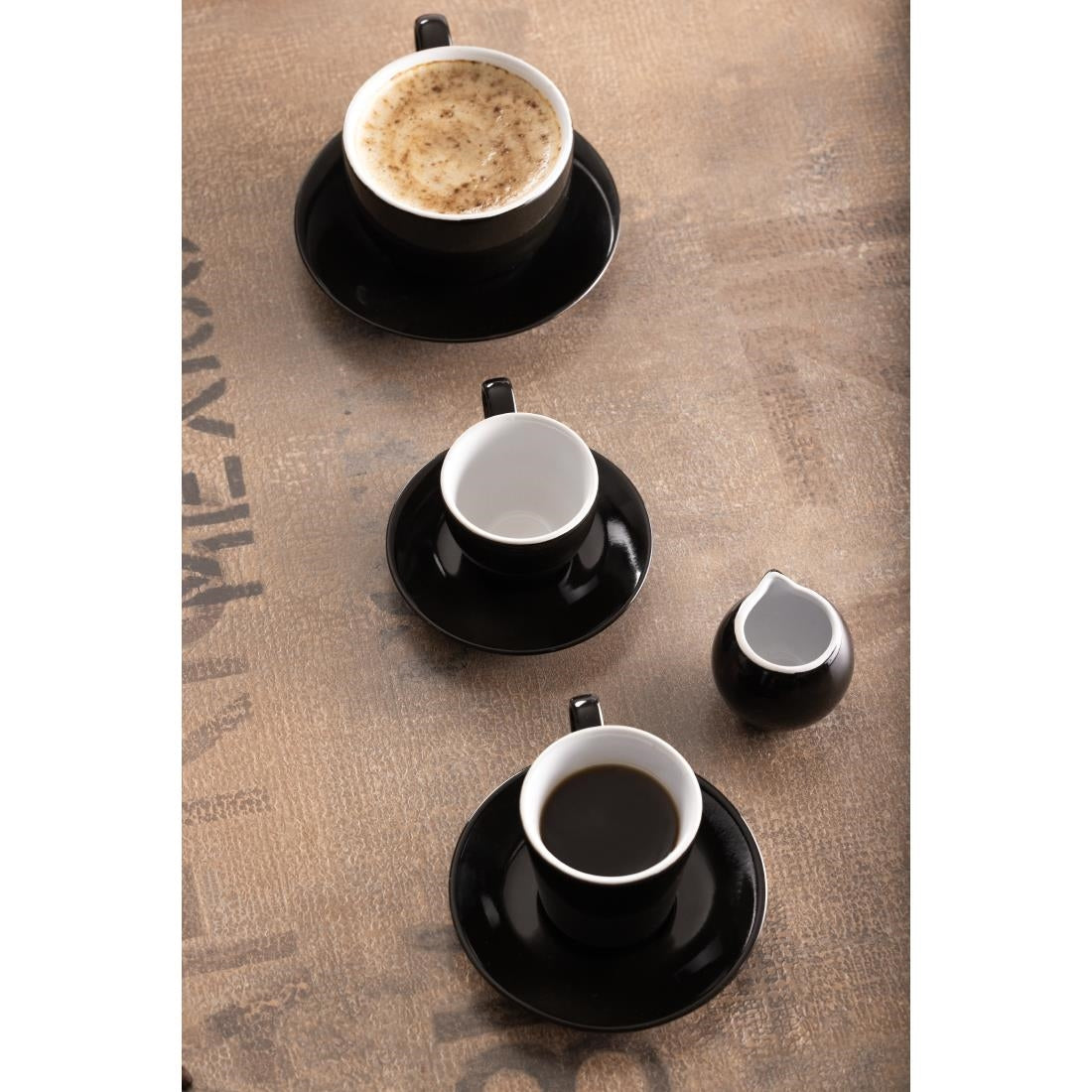 Olympia Cafe Espresso Cup Black (Pack of 12) - CU952 Cups and Mugs Olympia