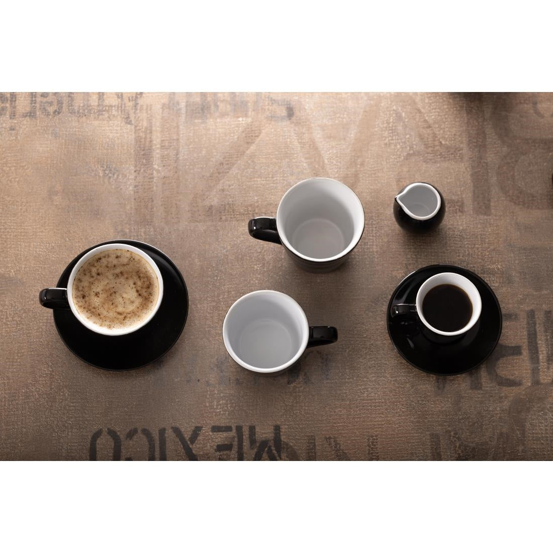 Olympia Cafe Latte Cups Black 340ml (Pack of 12) - CU957 Cups and Mugs Olympia
