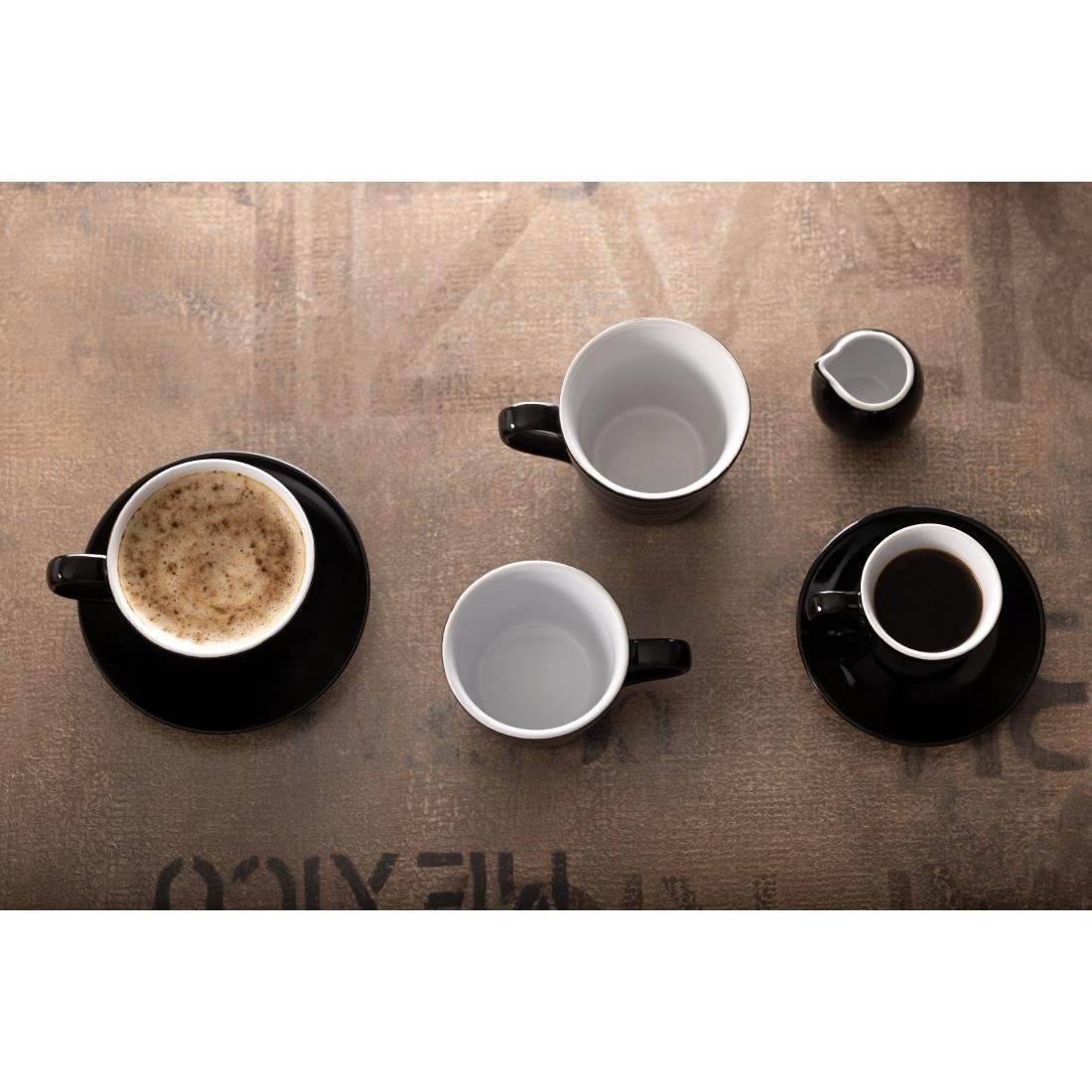 Olympia Cafe Latte Cups Black 340ml (Pack of 12) - CU957 Cups and Mugs Olympia