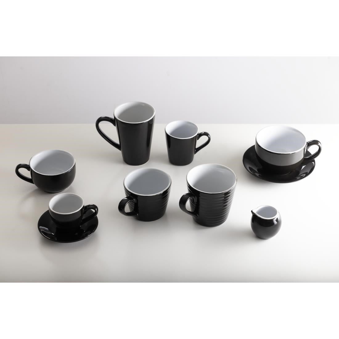 Olympia Cafe Espresso Cup Black (Pack of 12) - CU952 Cups and Mugs Olympia