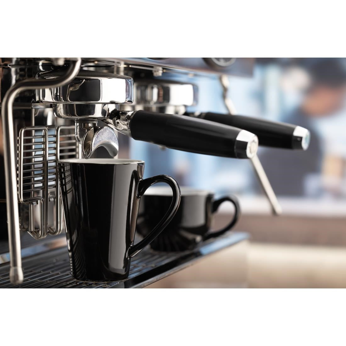 Olympia Cafe Latte Cups Black 340ml (Pack of 12) - CU957 Cups and Mugs Olympia