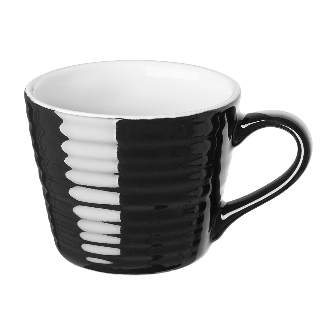 Olympia Cafe Aroma Mug Black - 230ml (Pack of 6) - CU960 Olympia Crockery Olympia
