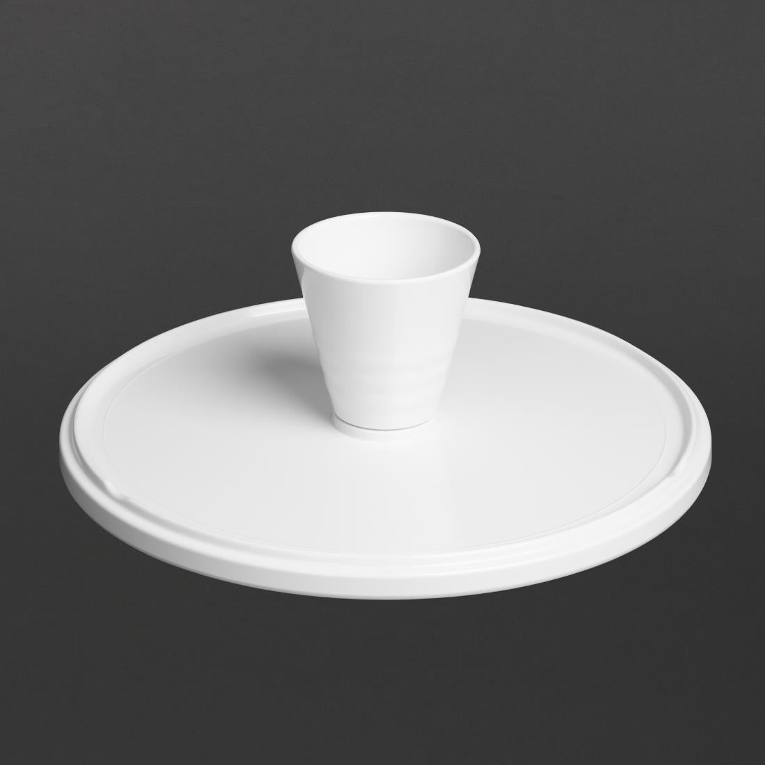 Olympia Kristallon Melamine Round Cake Stand 330x140mm - CU988 Disposable Cups Olympia