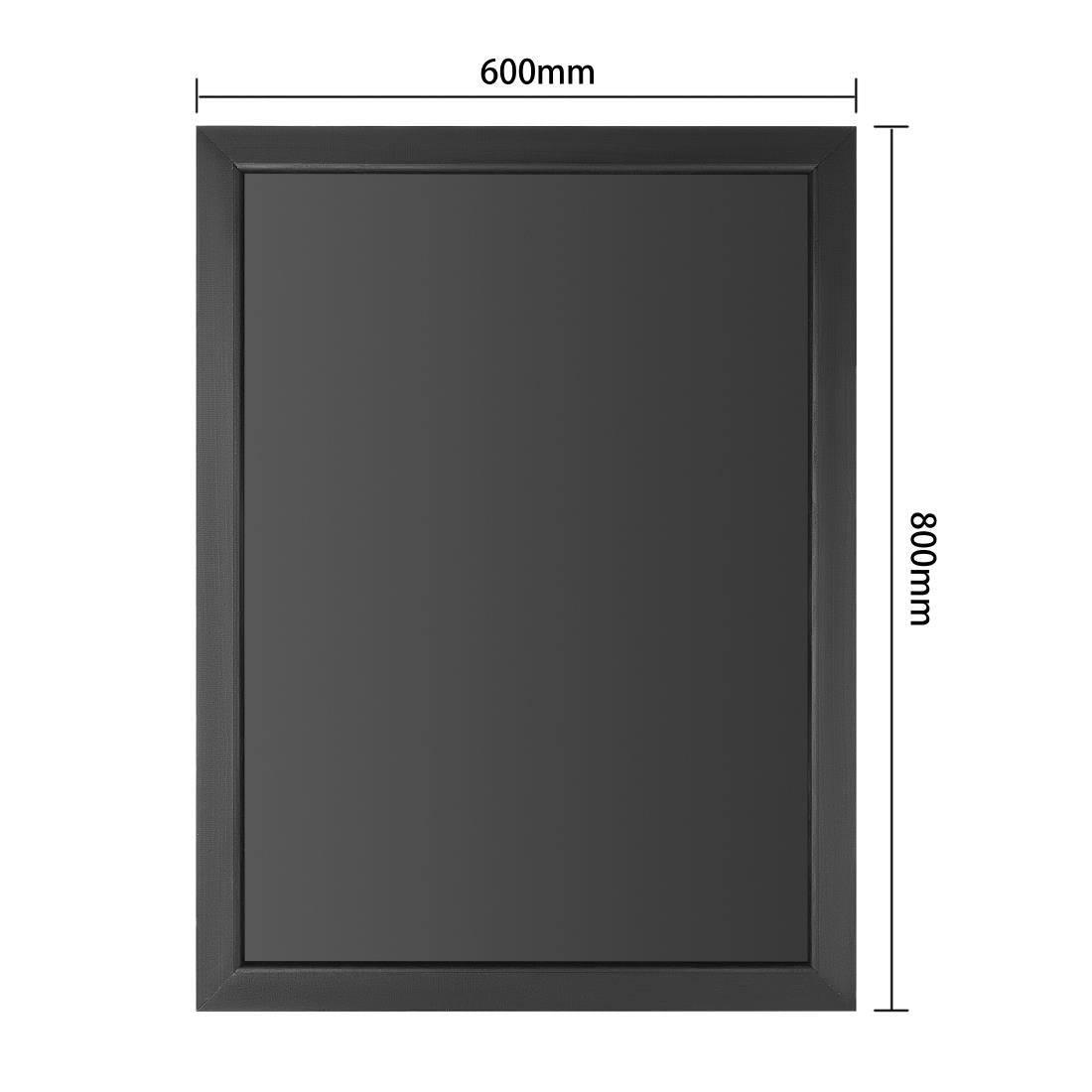 Olympia Wallboard Black Wooden Frame 600x800mm - CU991 Olympia