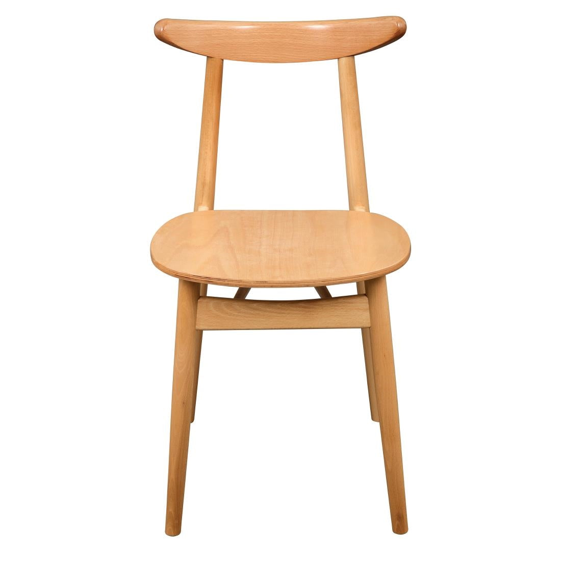 Fameg Beech Cowhorn Side Chair (Pack of 2) - CW007 Wooden Dining Chairs Fameg