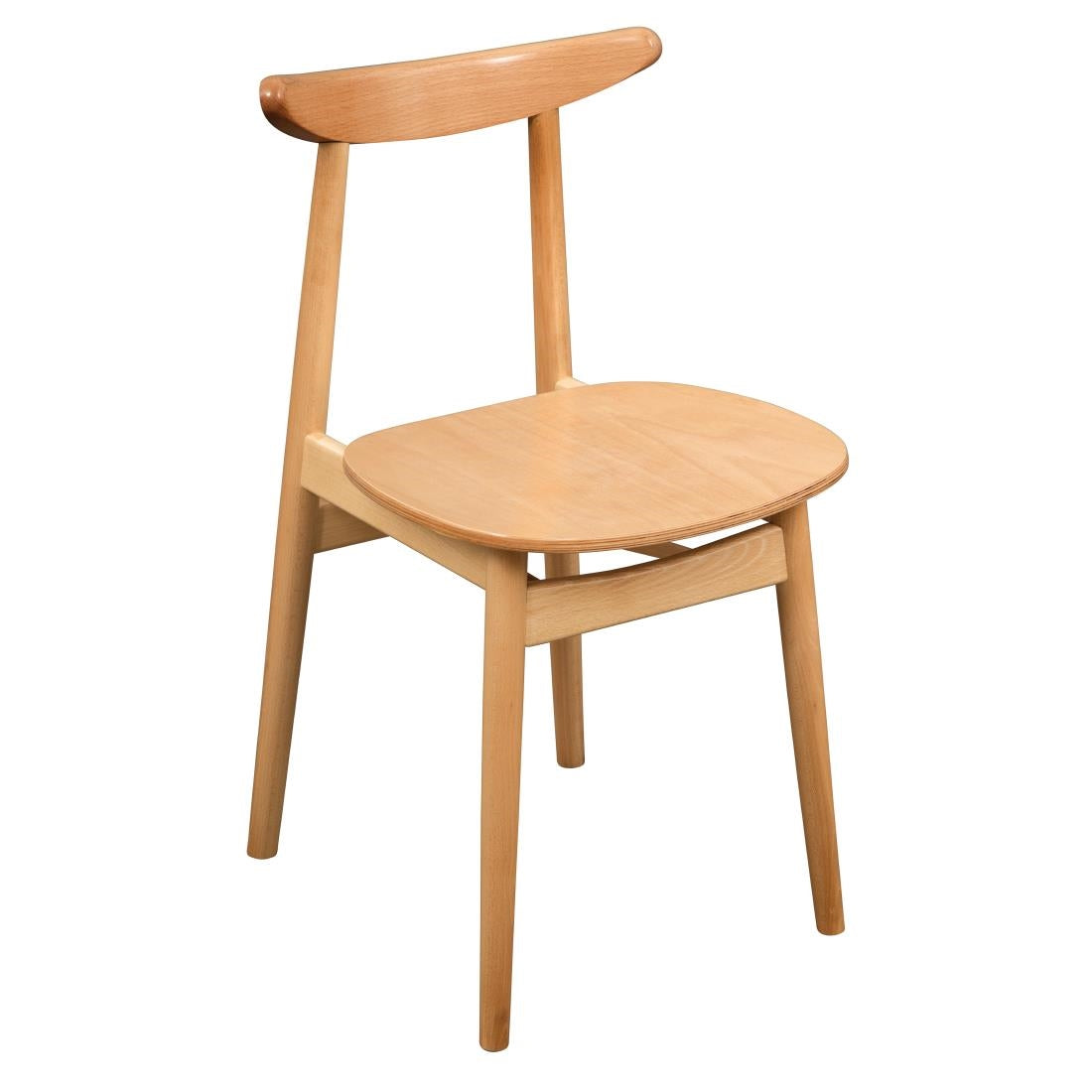 Fameg Beech Cowhorn Side Chair (Pack of 2) - CW007 Wooden Dining Chairs Fameg