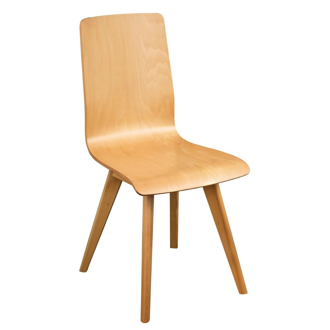 Fameg Wooden Flow Bentwood Beech Side Chairs (Pack of 2) - CW010 Wooden Dining Chairs Fameg