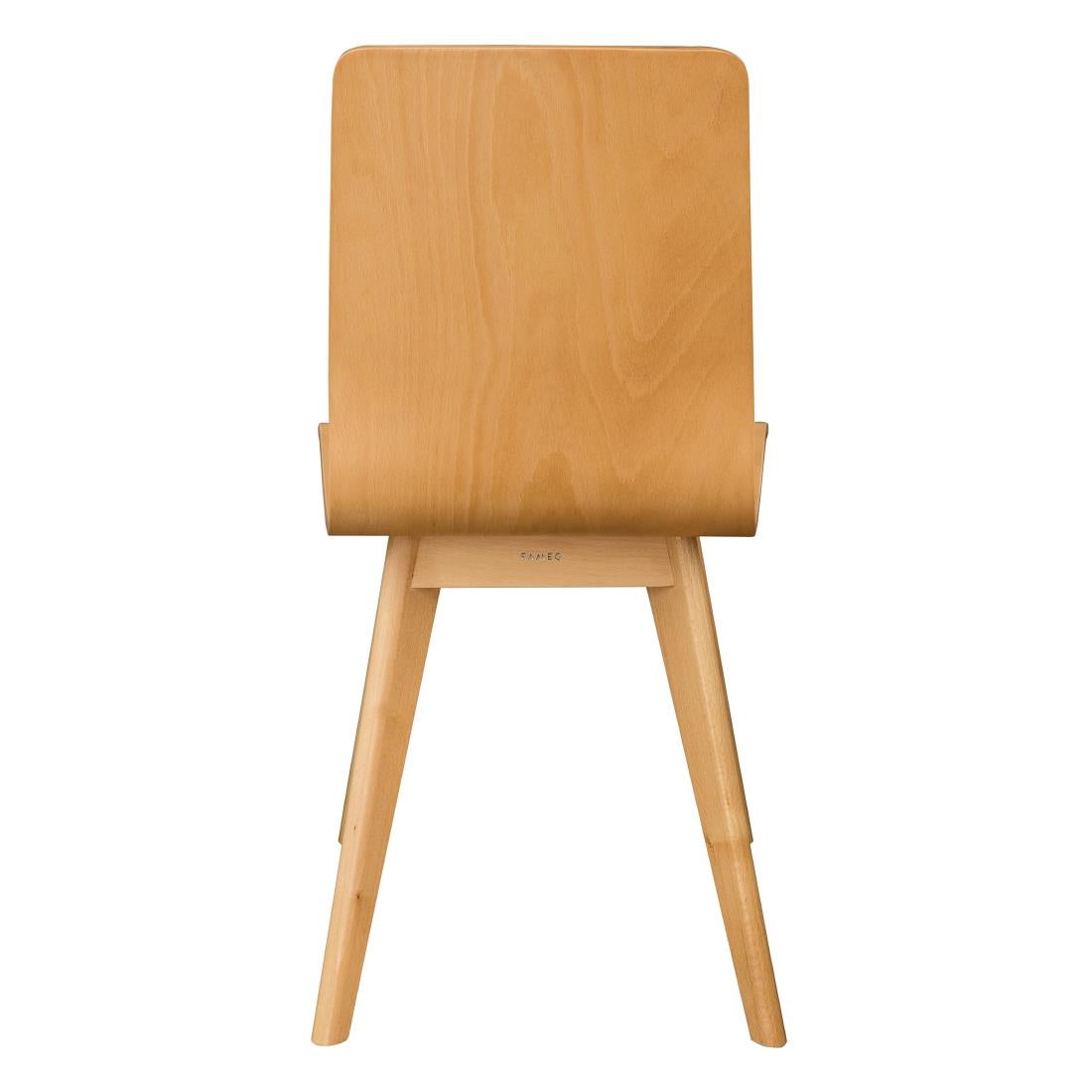 Fameg Wooden Flow Bentwood Beech Side Chairs (Pack of 2) - CW010 Wooden Dining Chairs Fameg