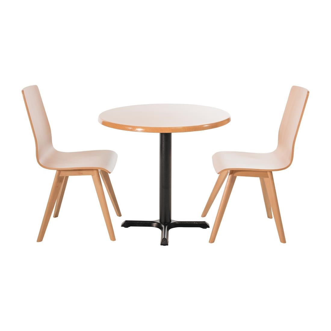 Fameg Wooden Flow Bentwood Beech Side Chairs (Pack of 2) - CW010 Wooden Dining Chairs Fameg