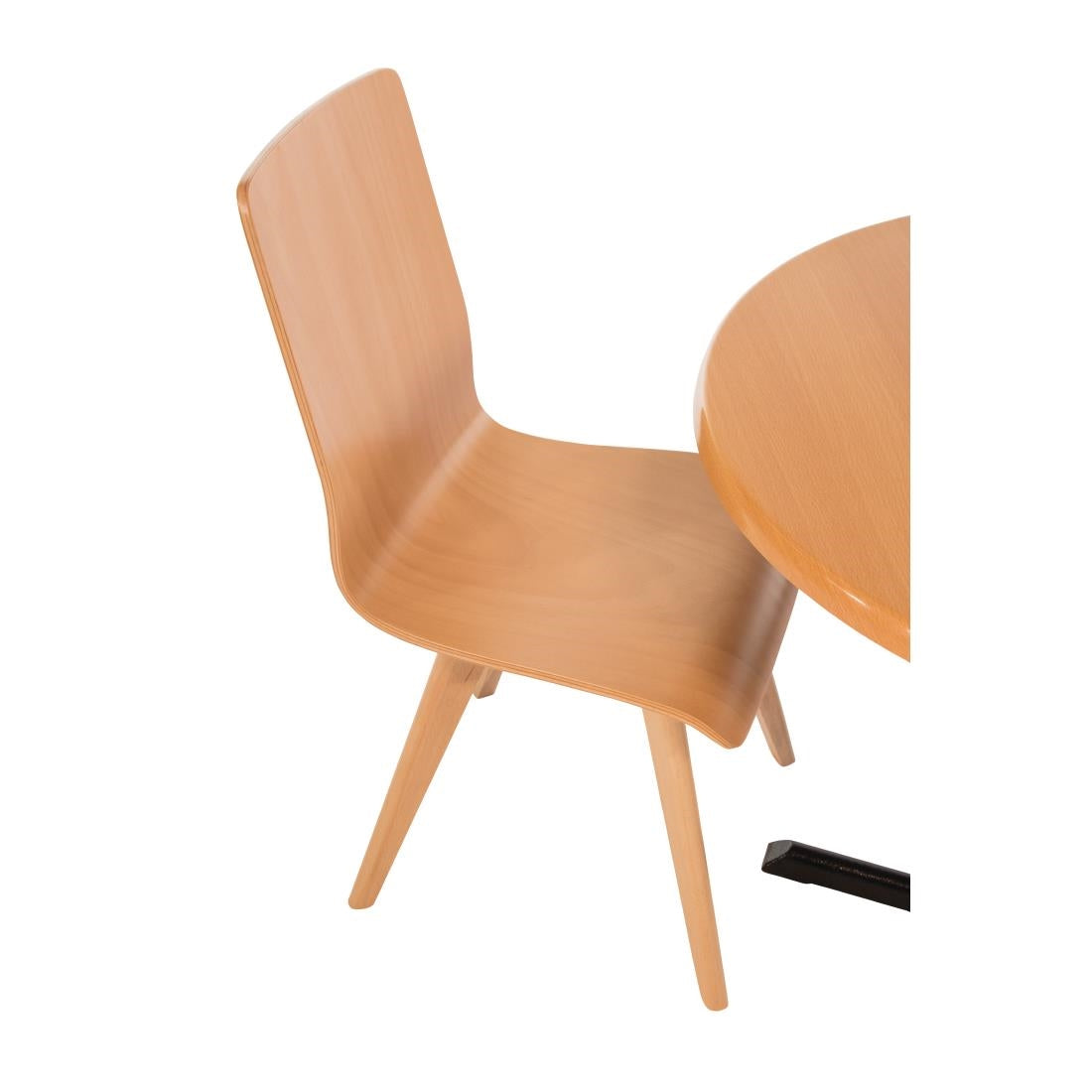 Fameg Wooden Flow Bentwood Beech Side Chairs (Pack of 2) - CW010 Wooden Dining Chairs Fameg