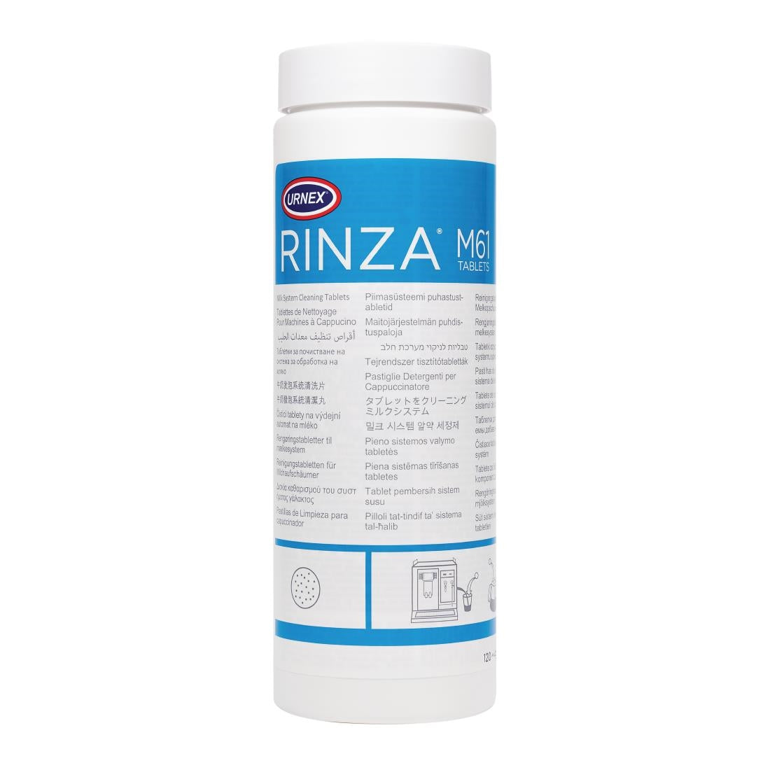 Rinza Milk Frother Cleaning Tablets M61 (Pack of 120) - CW263 Urnex