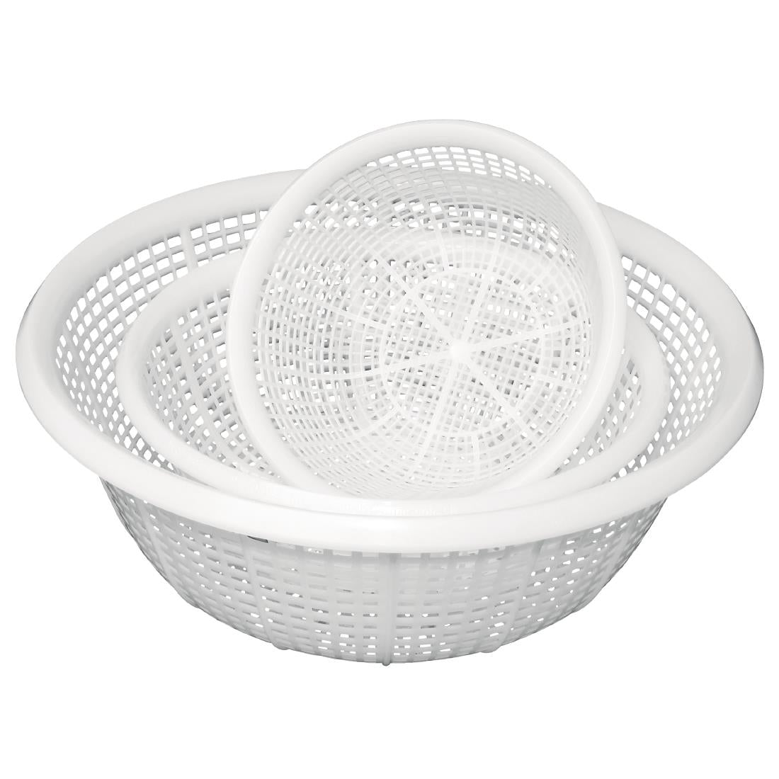 Vogue Round Colander White 380mm - CW352 Vogue