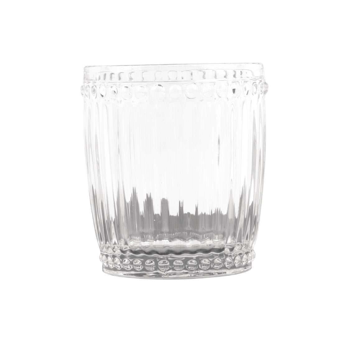 Olympia Baroque Whiskey Glasses Clear 325ml (Pack of 6) - CW397 Utopia Hi Balls and Tumblers Olympia