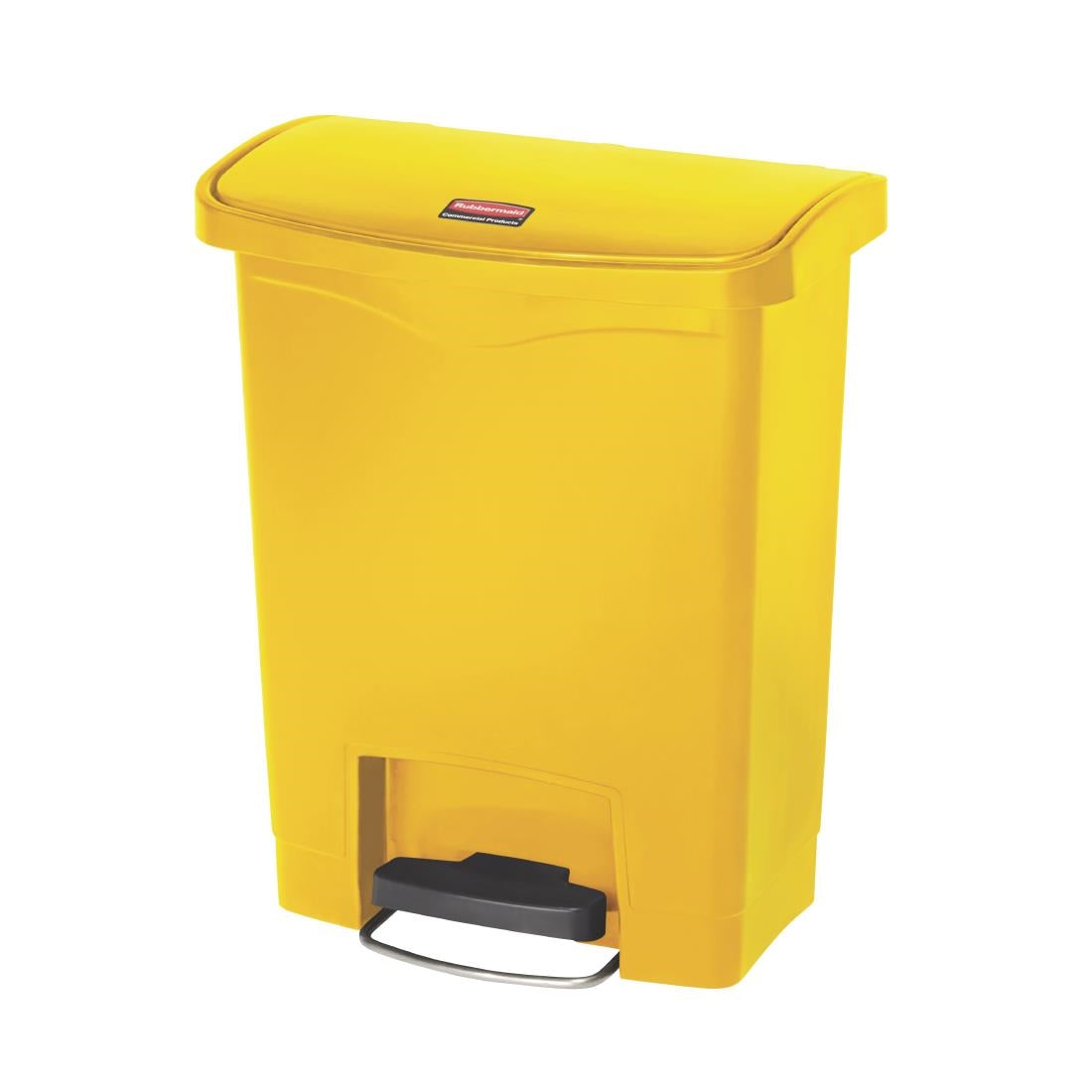 Rubbermaid Slim Jim Step on Bin Front Pedal 30Ltr Yellow - CW581 Slim Jim