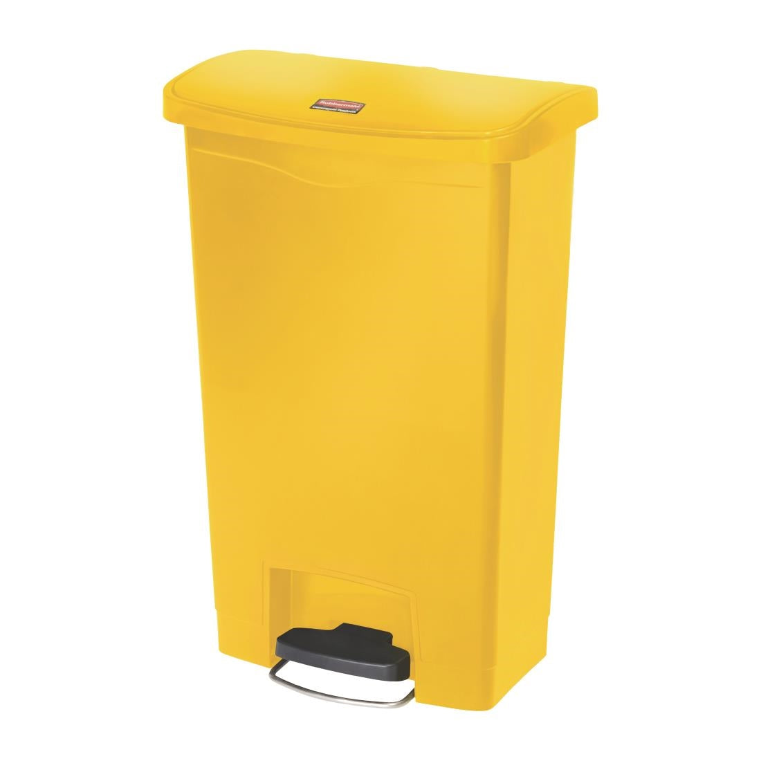 Rubbermaid Slim Jim Front Step-On Pedal Bin Yellow 50Ltr - CW585 Slim Jim