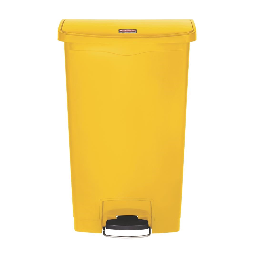 Rubbermaid Slim Jim Step on Bin Front Pedal Yellow 68Ltr - CW589 Slim Jim