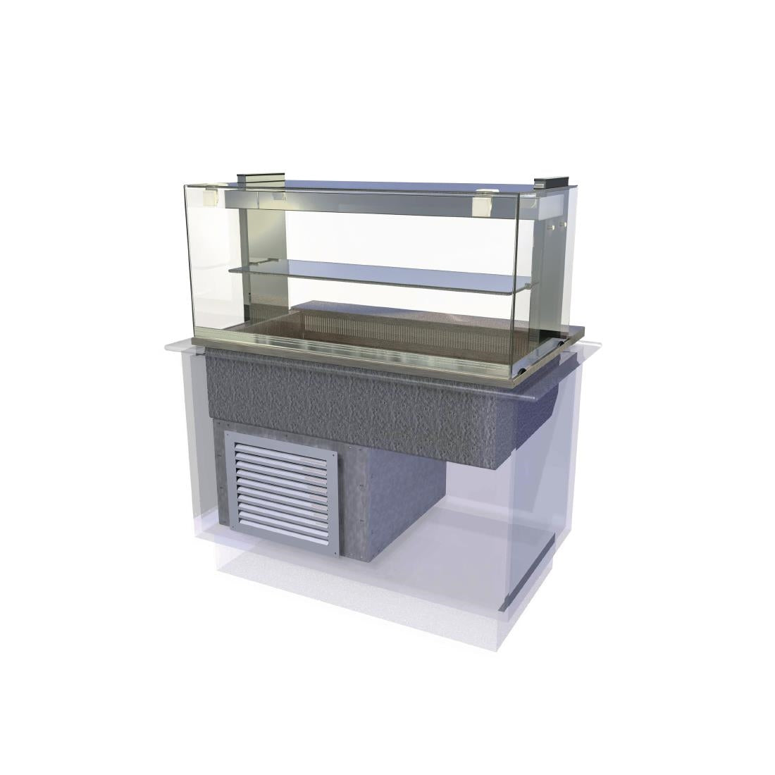 Kubus Drop In Chilled Deli Serve Over Counter 1525mm KCDL4HT - CW627 Kubus