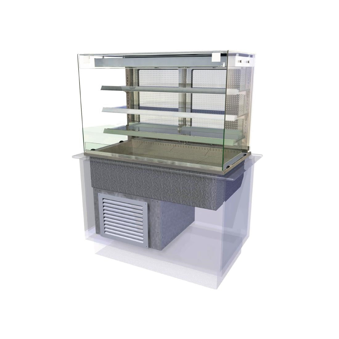 Kubus Drop In Multideck Self Service 1525mm KMDR4HT - CW647 Refrigerated Merchandisers Kubus