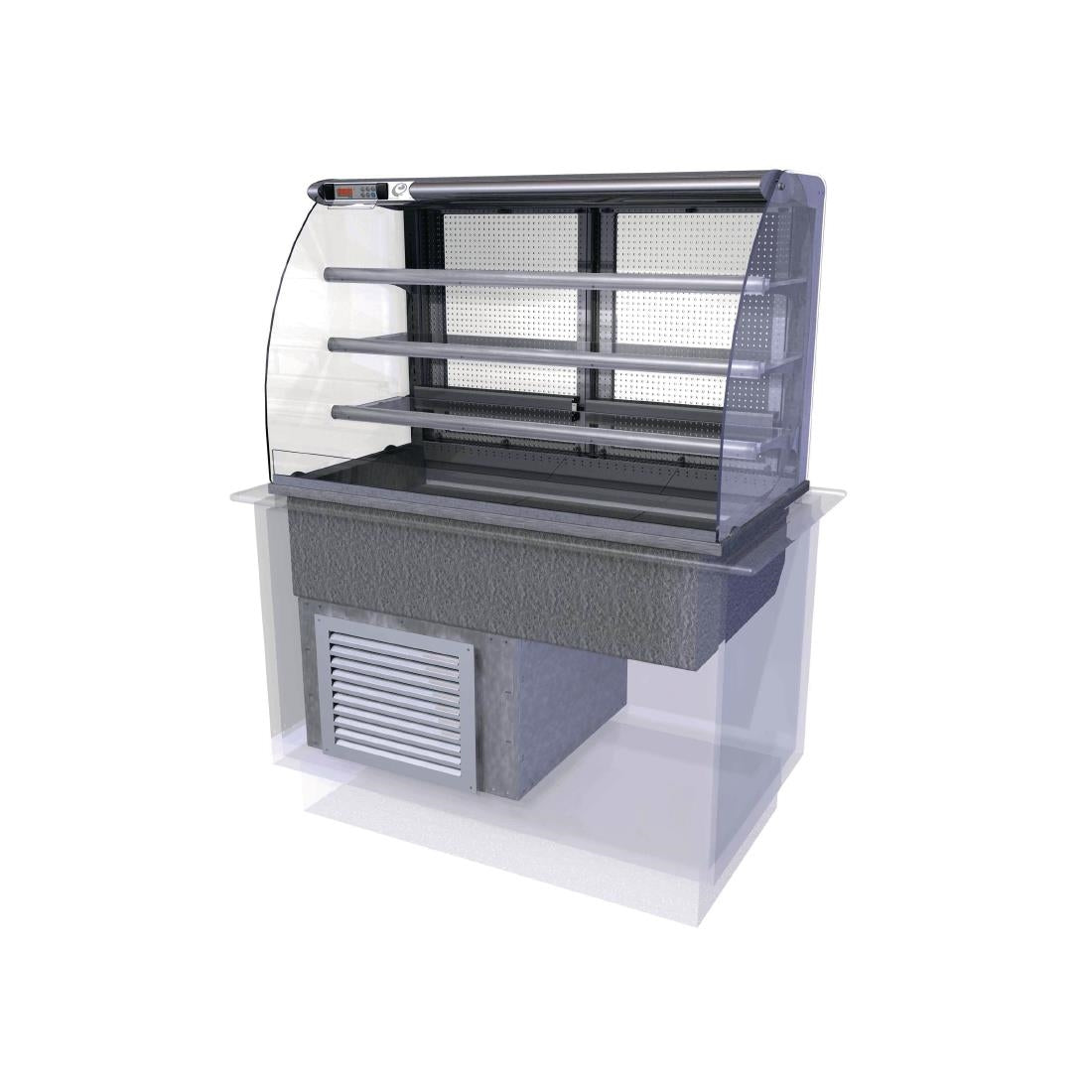 Designline Drop In Multideck with Rear Doors 1525mm - CW657 Refrigerated Merchandisers Designline