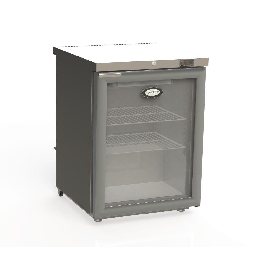 Foster 1 Glass Door 150Ltr Under Counter Fridge with Light | HR150G-13/174 Foster Refrigerator