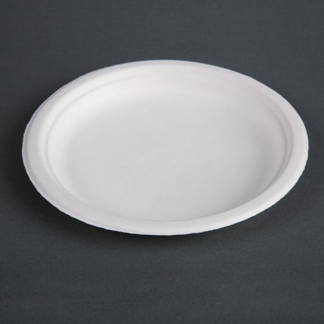 Fiesta Compostable Bagasse Plates Round 179mm (Pack of 50) - CW905  Fiesta