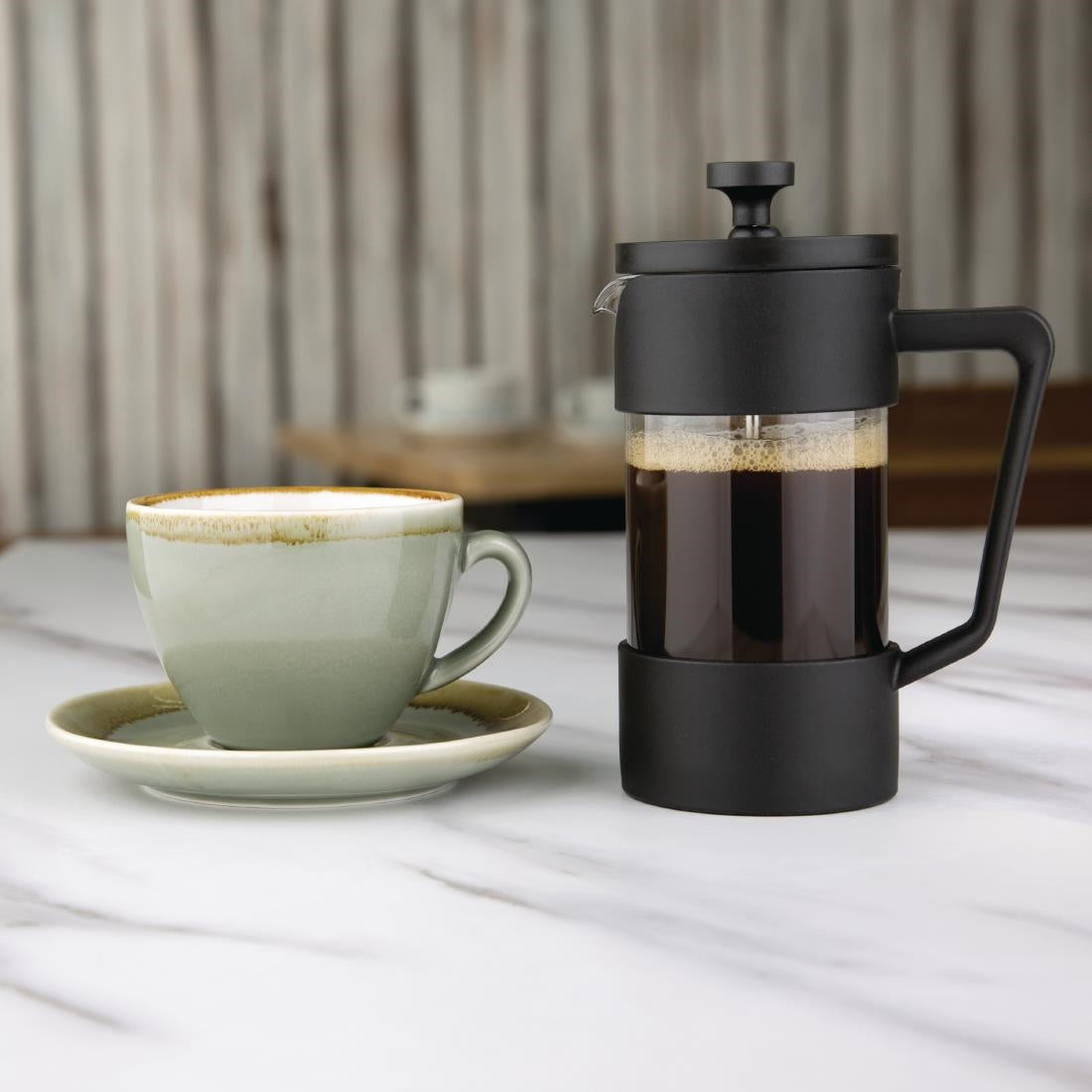 Olympia Contemporary Cafetiere Black 3 Cup - CW950 Olympia
