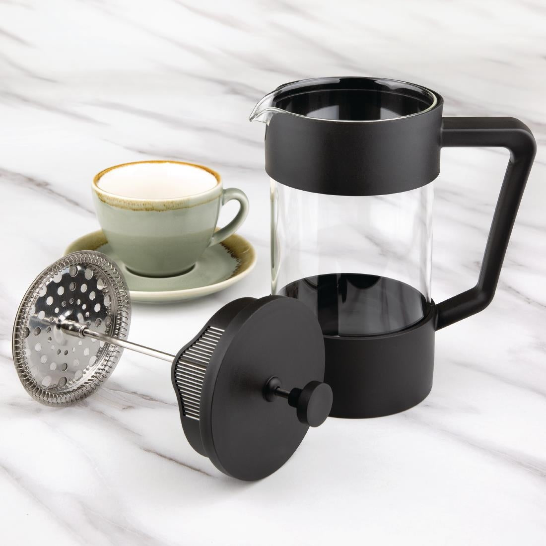 Olympia Contemporary Cafetiere Black 8 Cup - CW951 Olympia
