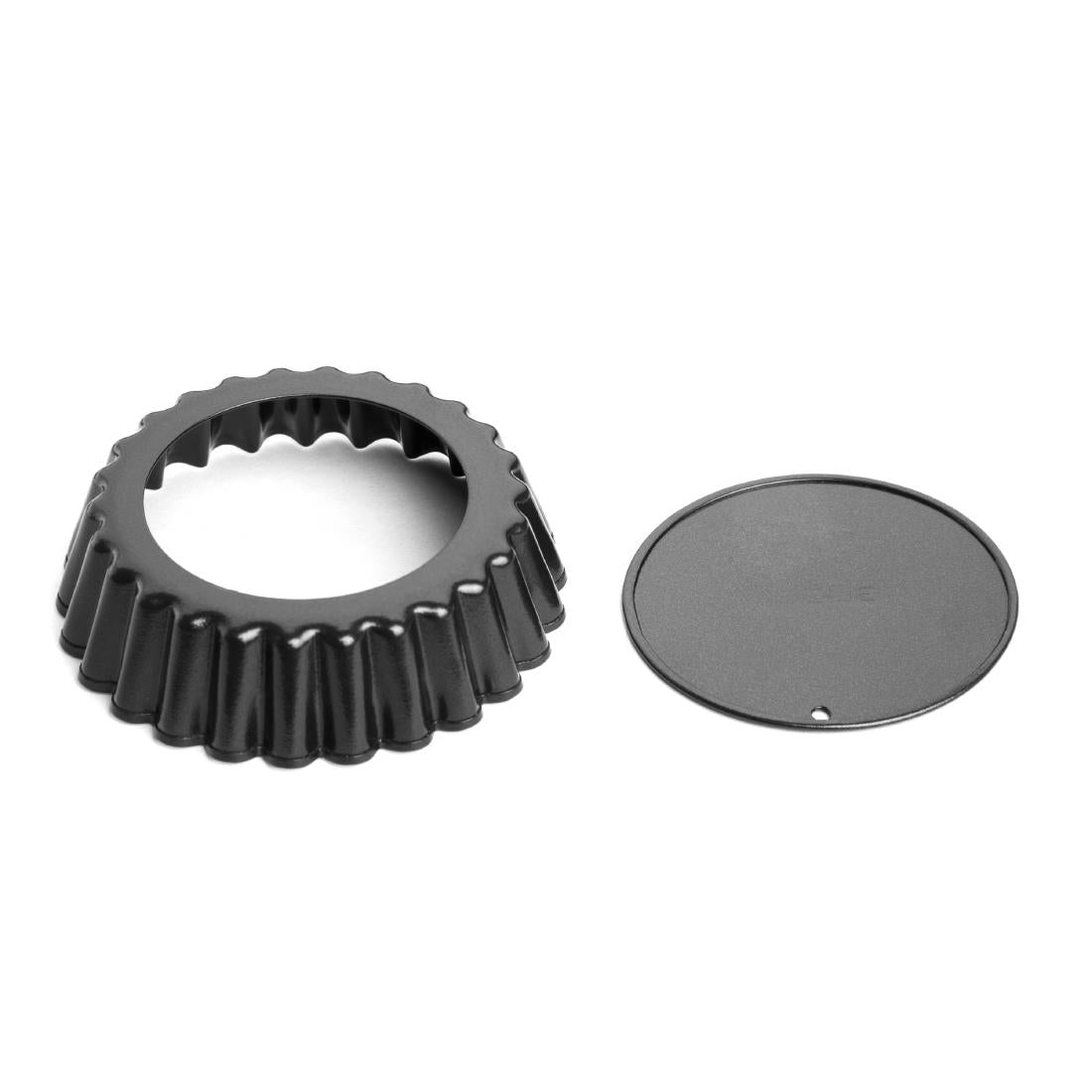 Vogue Non-Stick Mini Quiche Tin With Removable Base 80mm (Pack of 3) - CW990 Vogue