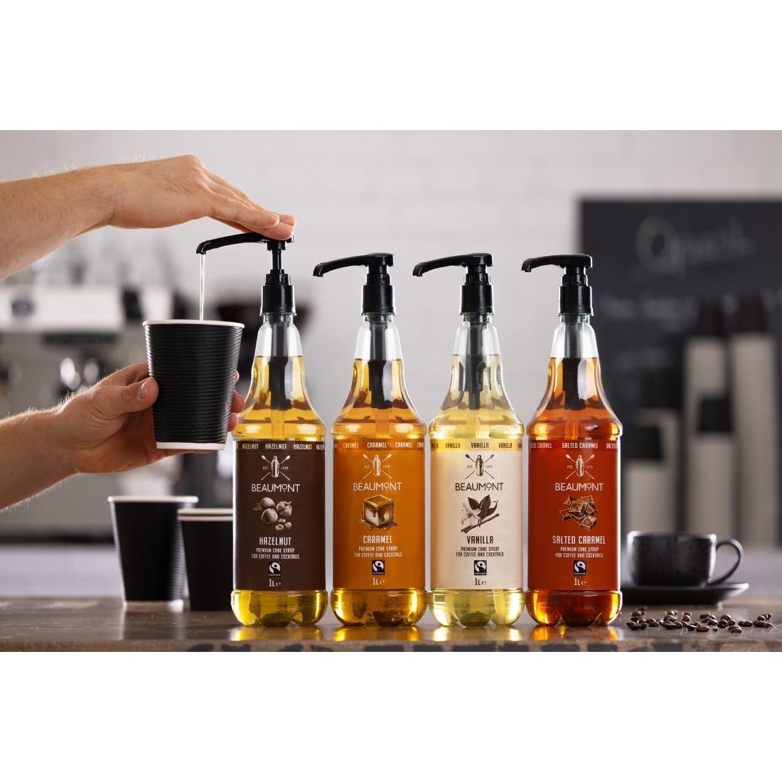 Beaumont Salted Caramel Syrup 1ltr - CX085 Beaumont