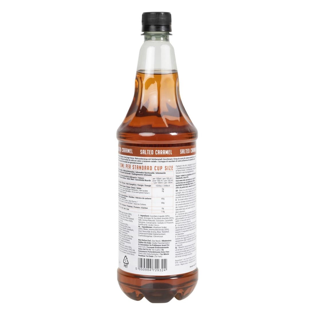 Beaumont Salted Caramel Syrup 1ltr - CX085 Beaumont
