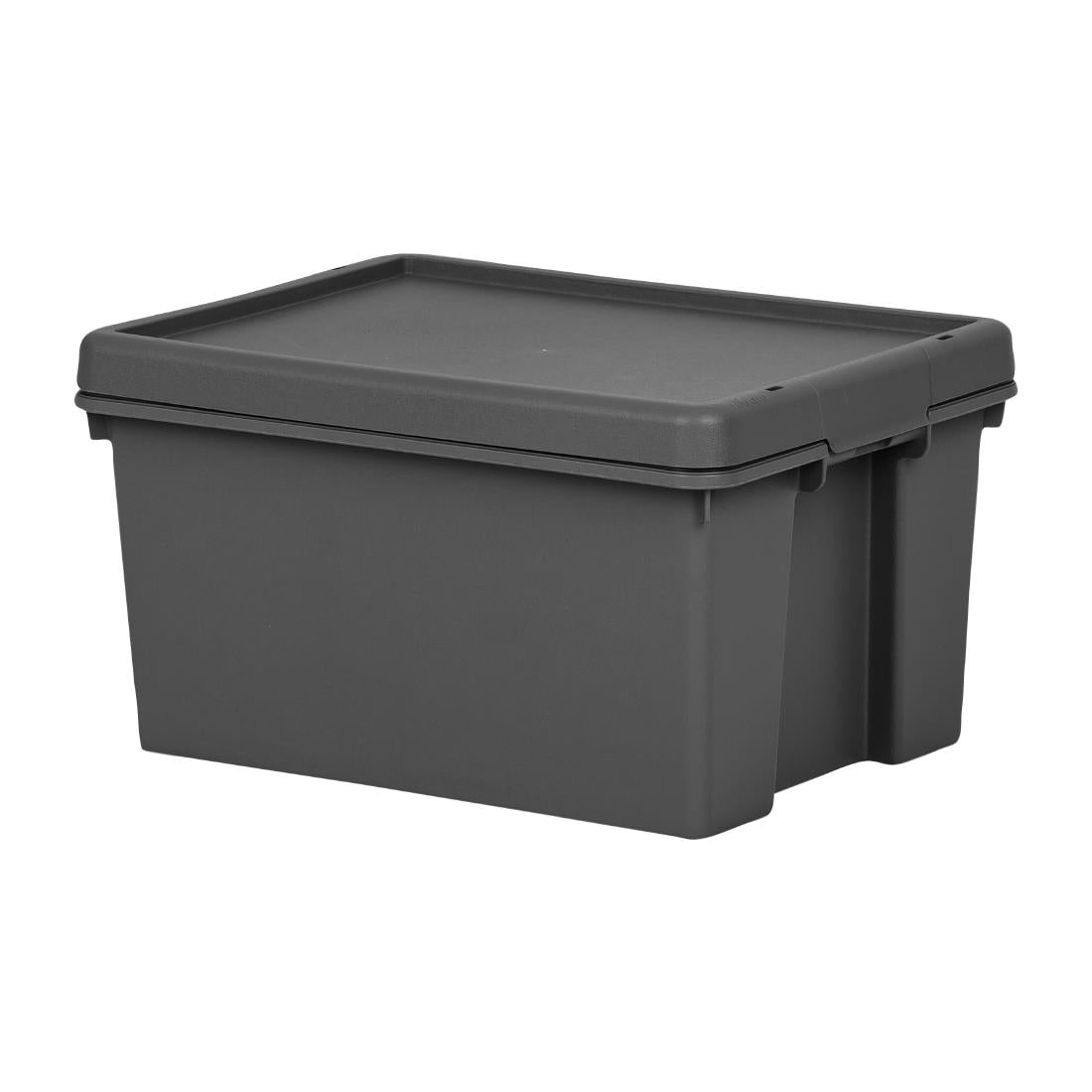 Wham Bam Recycled Storage Box & Lid Black 16Ltr - CX090 Wham