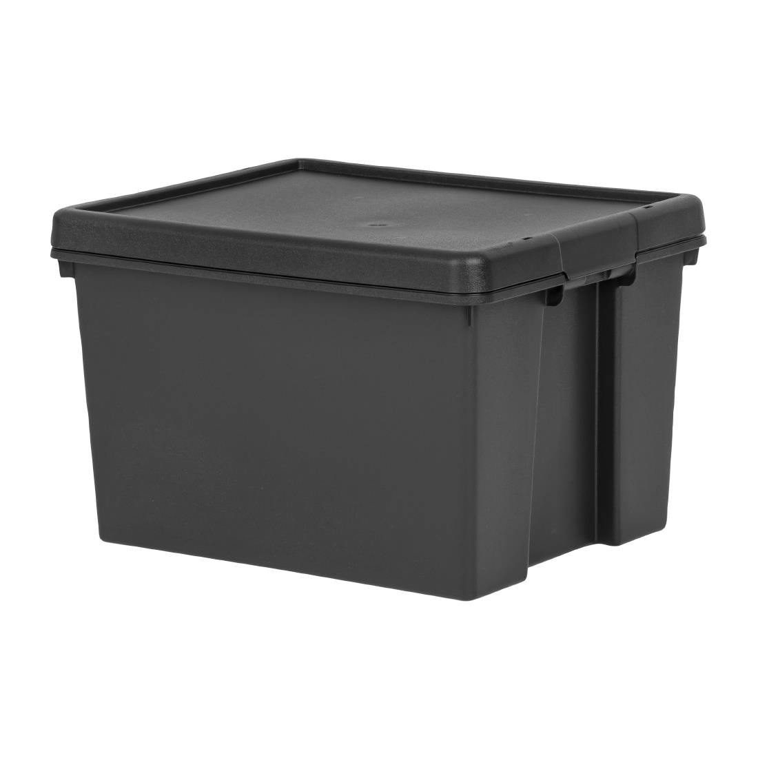 Wham Bam Recycled Storage Box & Lid Black 45Ltr - CX093 Wham