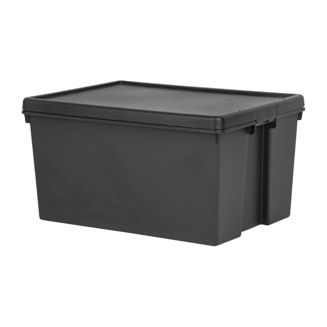 Wham Bam Recycled Storage Box & Lid Black 96Ltr - CX096 Wham