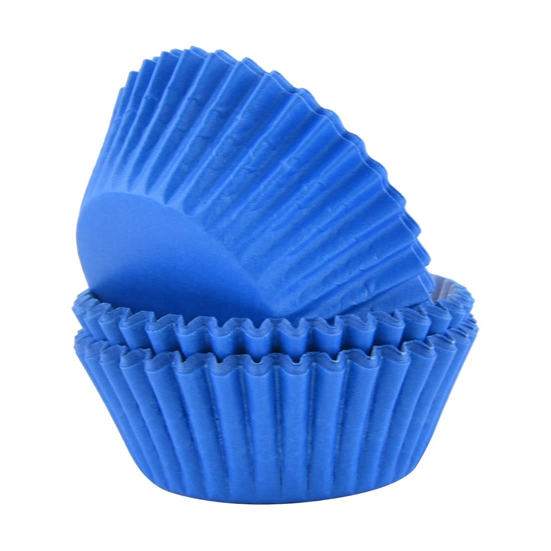 PME Block Colour Cupcake Cases Blue, Pack of 60 - CX141 PME