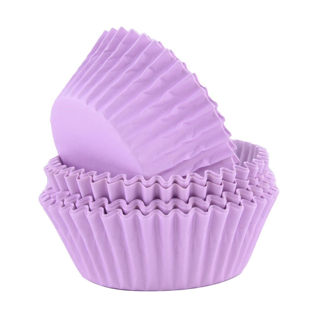 PME Block Colour Cupcake Cases Purple, Pack of 60 - CX142 PME