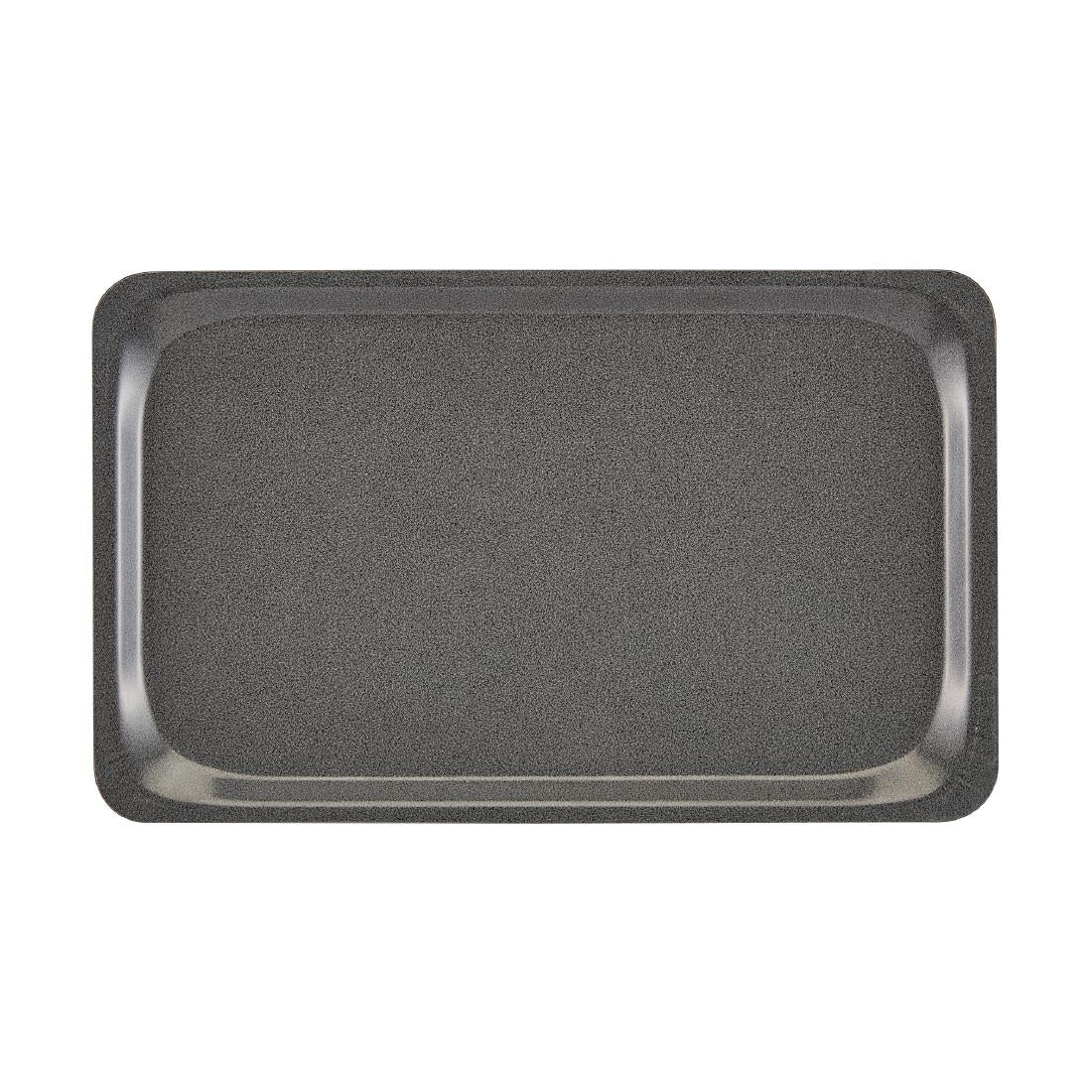 Cambro Capri Tray Smooth Surface Charcoal 280x360mm - CX368 Cambro