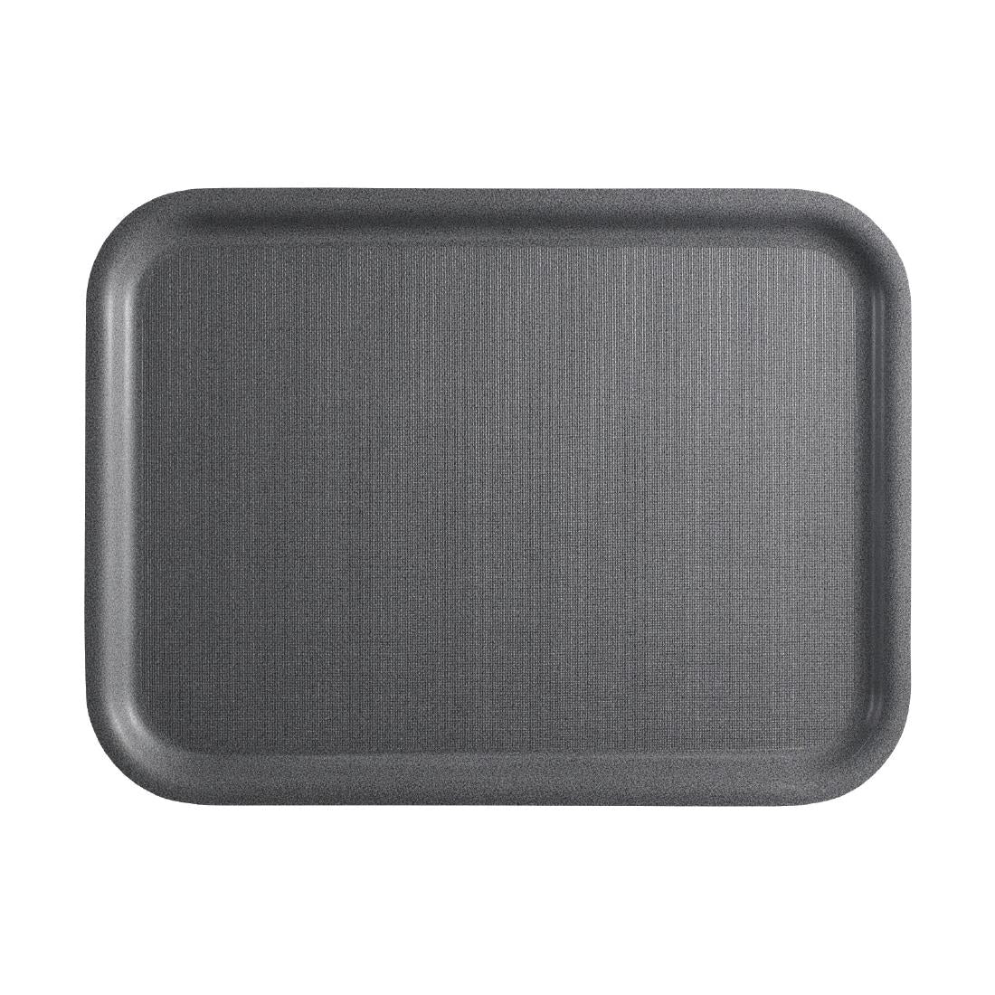 Cambro Mykonos Tray Charcoal Non-Slip Surface 330x430mm - CX379 Cambro