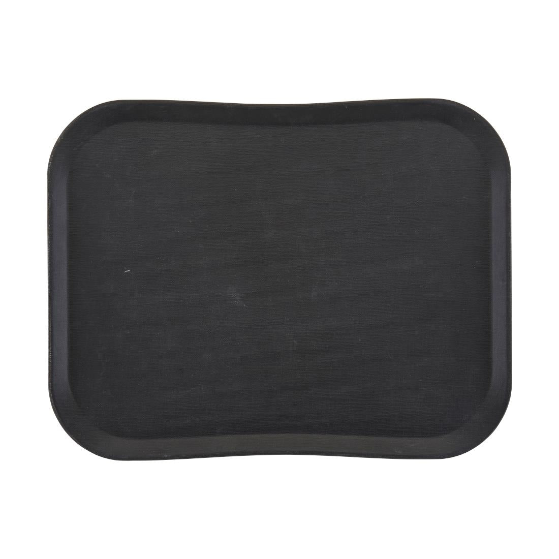 Cambro Versatray Century Non-Slip Black Textured Wood Effect 330x430mm - CX388 Cambro