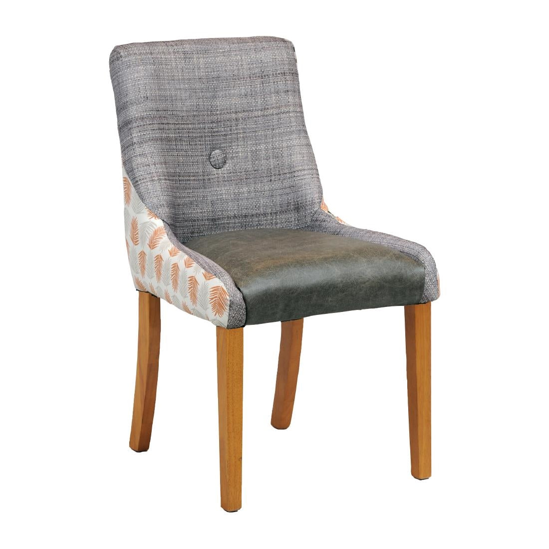 Bath Dining Chair Soft Oak with Alfresco Mandarin Back Saddle Ash Seat - CX426 Upholstered Dining Chairs Everyday