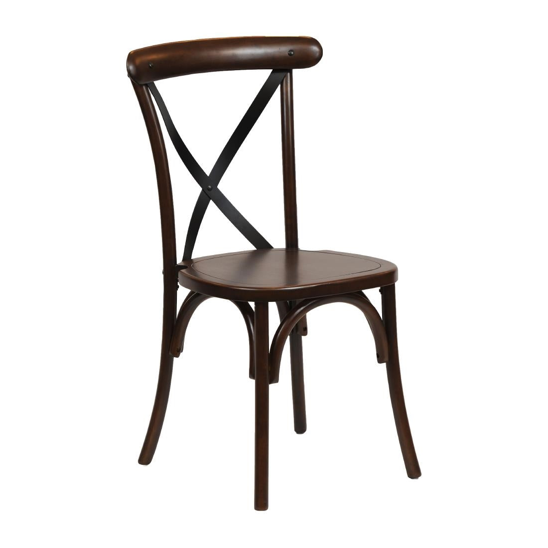 Bristol Dining Chair Dark Walnut (Pack of 2) - CX438 Wooden Dining Chairs Everyday