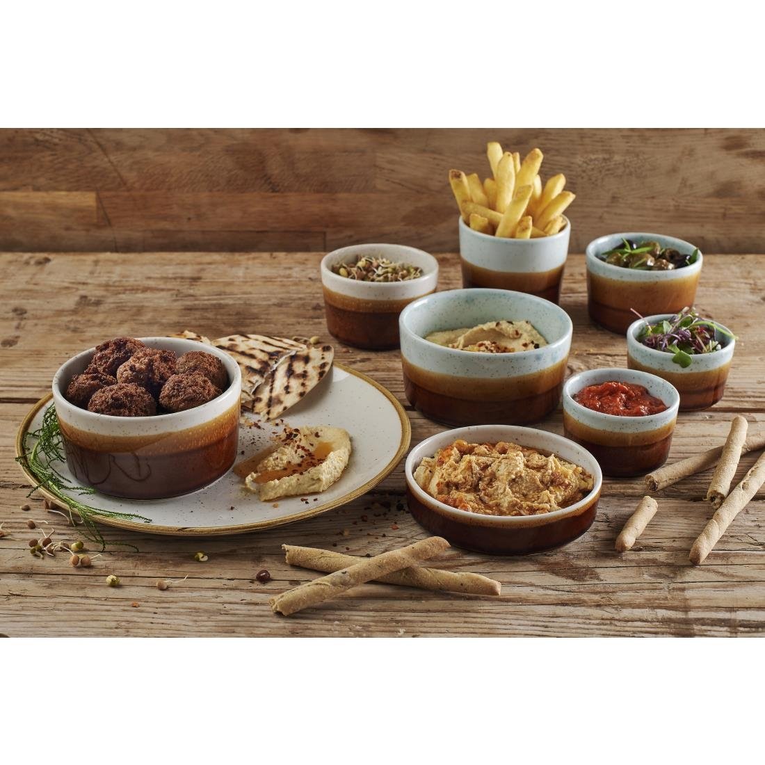 Siena Nourish Straight Sided Soup Bowls Barley White 15oz (Pack of 12) - CX623 Bowls Churchill