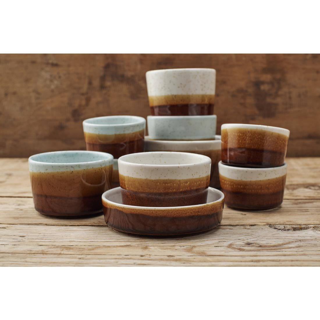 Siena Nourish Straight Sided Small Bowls Barley White 8oz (Pack of 12) - CX619 Bowls Churchill