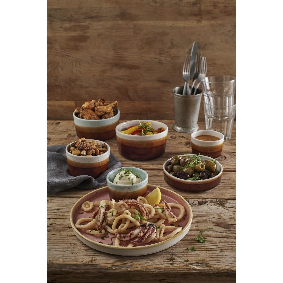 Siena Nourish Straight Sided Small Bowls Barley White 8oz (Pack of 12) - CX619 Bowls Churchill