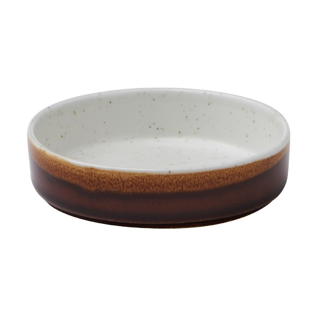 Siena Nourish Straight Sided Dish Barley White 6oz (Pack of 12) - CX622 Churchill Super Vitrified Churchill